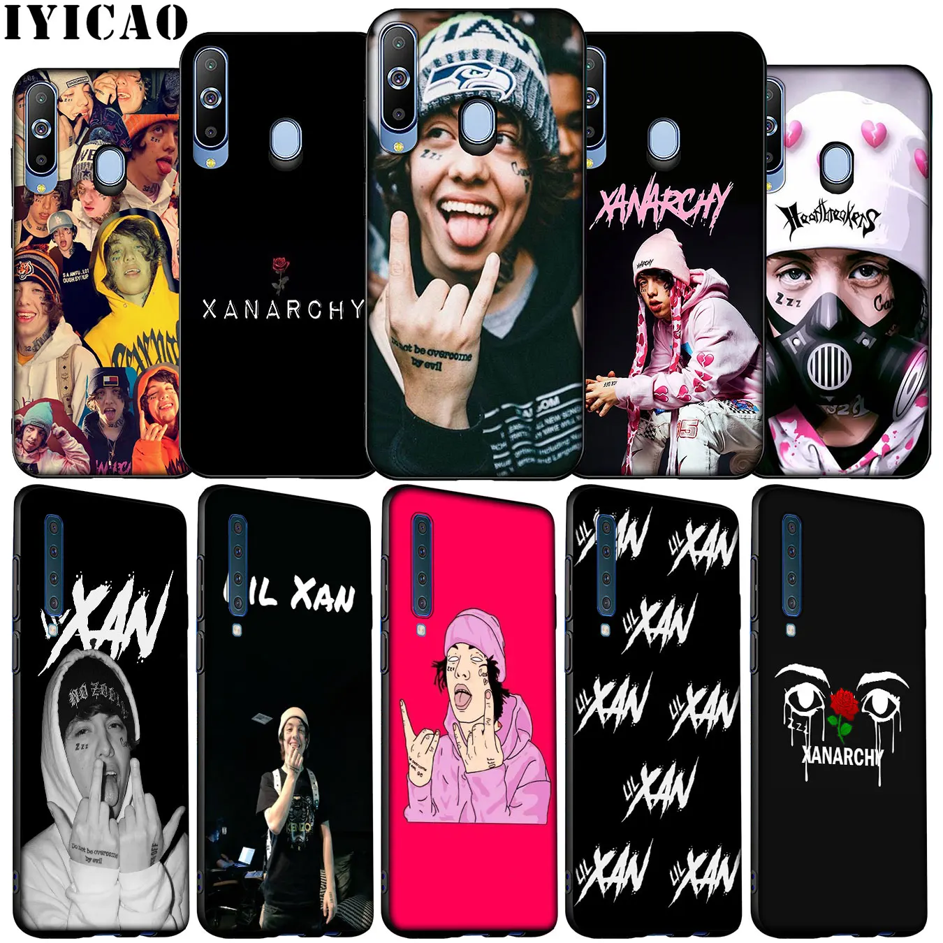 IYICAO Lil Xan Lilxan Hot singer Soft Silicone Case for Samsung Galaxy A70 A50 A60 A40 A30 A20 A10 M10 M20 M30 M40 A20E Cover | Мобильные