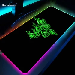 Razer – tapis de souris Logo LED pour bureau et ordinateur portable, accessoire décoratif de jeu 