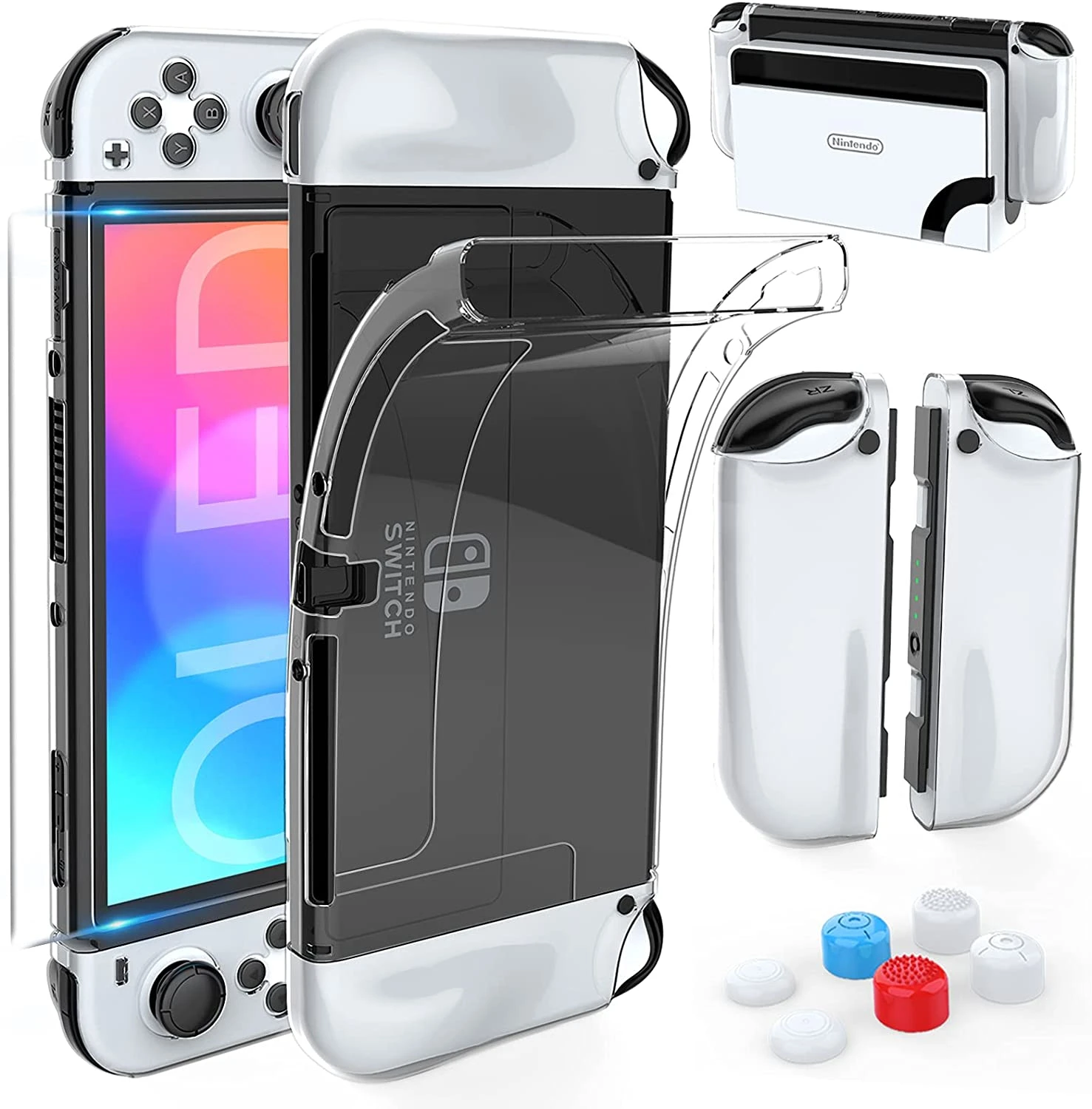 Heystop Dockable Case For Nintendo Switch Oled Model Tpu Case