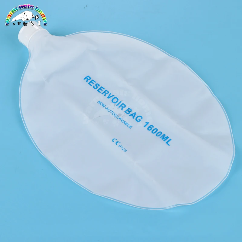 Silicone Artificial Resuscitator Artificial Emergency Ambu Bag Manual Resuscitator with Mask Veterinary Tool 5