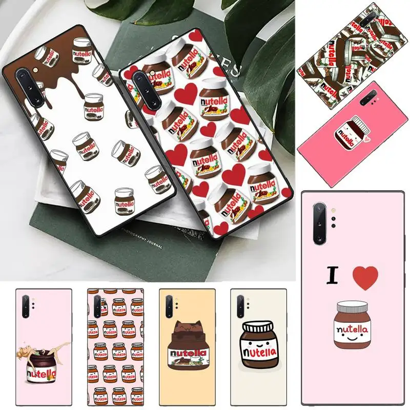 

funny food Chocolate Nutella Printed Phone Case For Samsung S6 S7 edge S8 S9 S10 e plus A10 A50 A70 note8 J7 2017