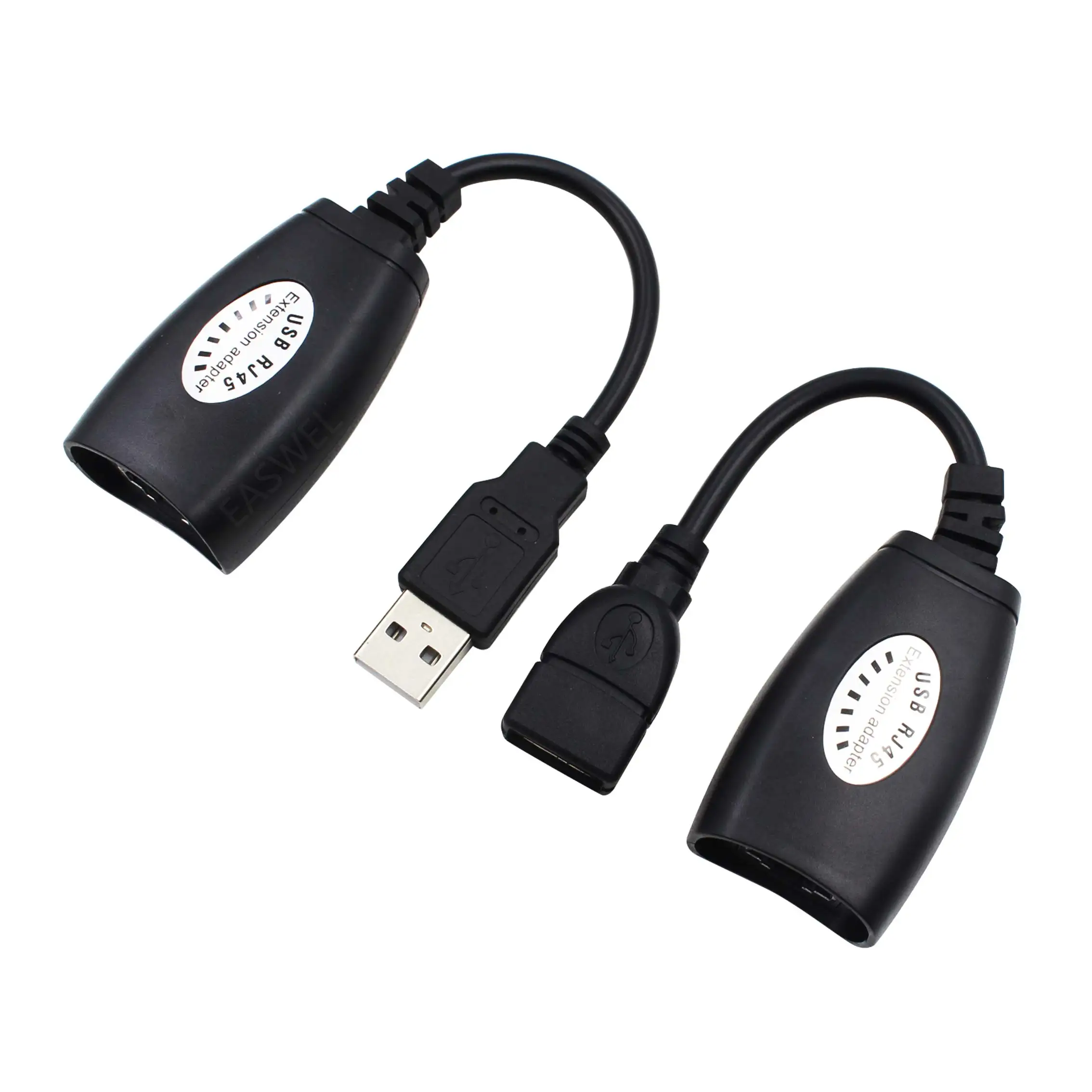 50 шт. USB удлинитель Ethernet RJ45 Cat5e/6 кабель LAN адаптер удлинитель через комплект повторителя
