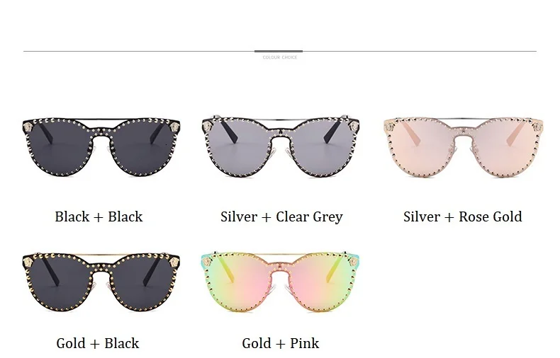 Солнцезащитные очки знаменитостей, женские, мужские, кошачьи глаза, солнцезащитные очки, Роскошные, с заклепками, сексуальные розовые очки для дам, винтажные, оттенки для женщин, UV400