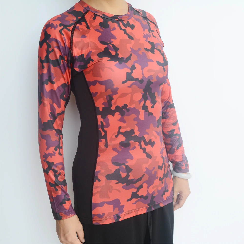 

Women's 2019 Surfing Rash Guards UPF 50 Sun Protection UV Beach Swimwear Rash Guard Women Long Sleeve Swimming T Shirt Ladies