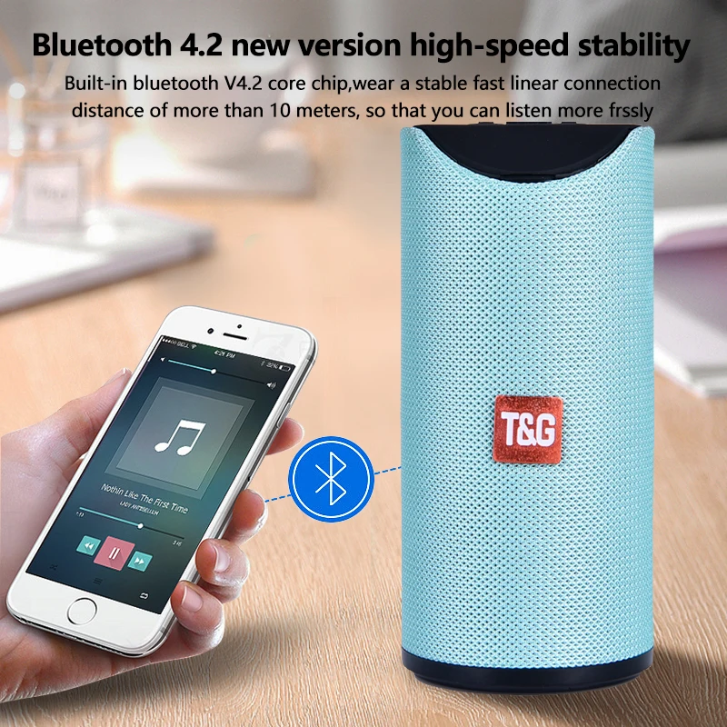 Портативная уличная Колонка TG113 10 Вт беспроводная bluetooth колонка с USB TF FM радио AUX