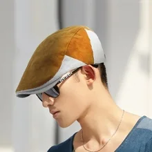 Модный берет шапка Кепка с якорем хлопчатобумажные головные уборы для мужчин и женщин в полоску кепки с козырьком от солнца Gorras Planas, разворачивается назад на плоской подошве Кепки s регулируемый