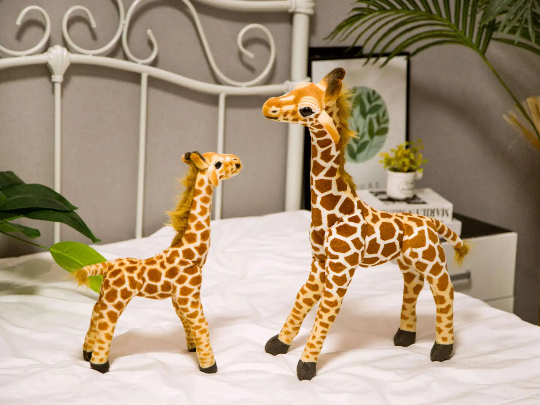 36-55 см милые реальные жираф плюшевые игрушки для детей моделирование олень животное мягкая кукла Дети подарок на день рождения Прекрасный домашний декор