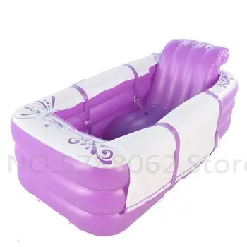 

Adult Inflatable Bathtub With Cover Home Foldable Insulation Bath Tub SPA Portable Inflatable Bathtub For Two People
