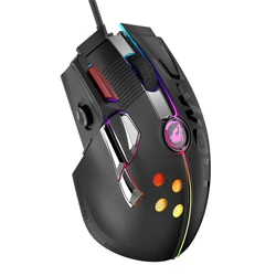 Conexão com fio rgb 12000dpi mouse computador led backlit ergonômico gaming mouse para portátil flagship gaming desempenho 3 cores