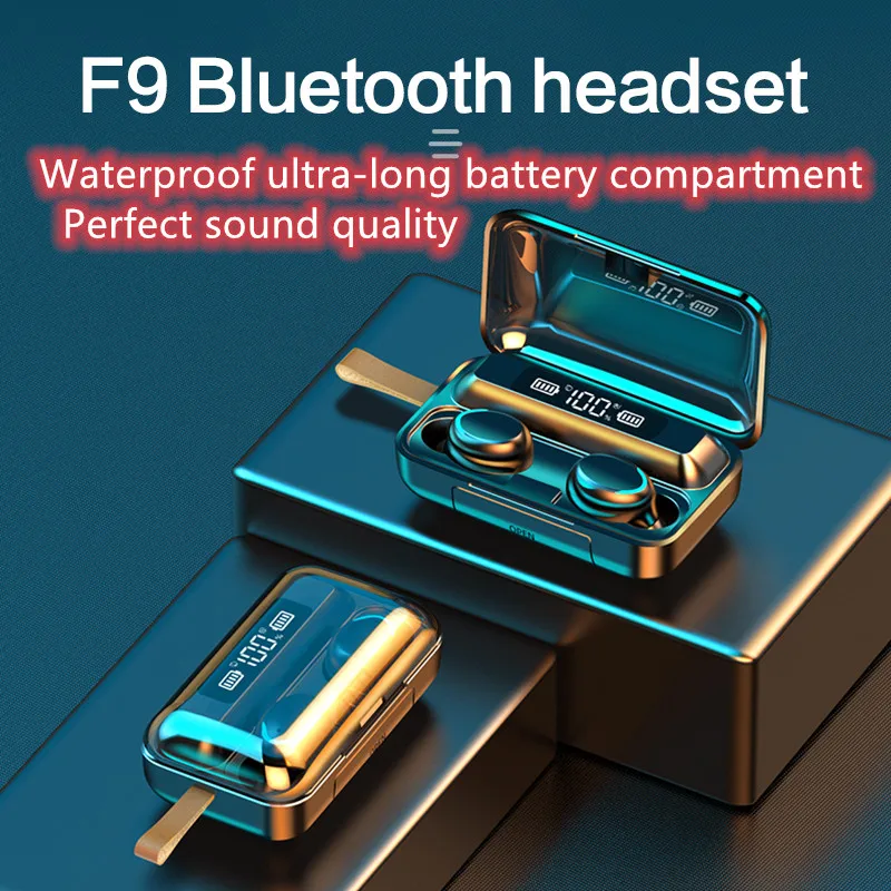 Беспроводная гарнитура TWS 5 0 Bluetooth-совместимая стерео объемный звук