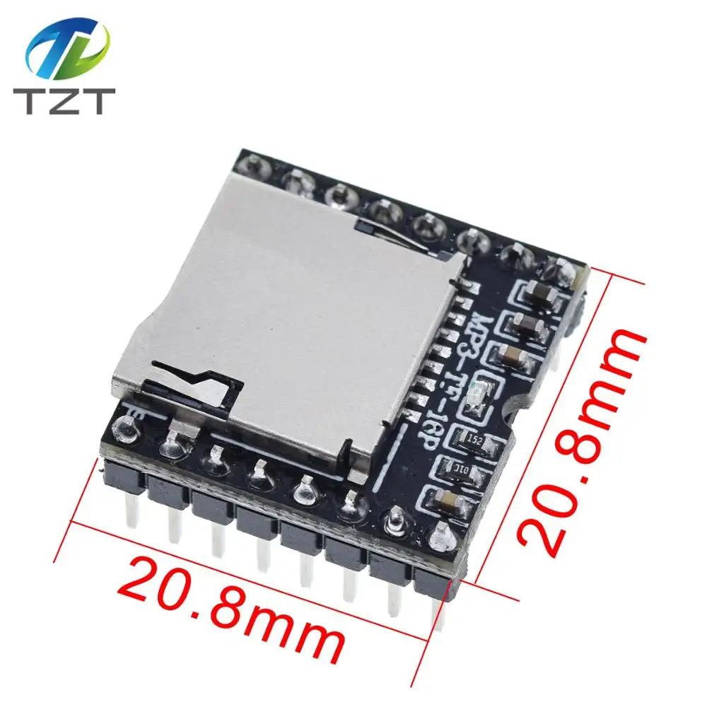 Мини модуль MP3 плеера карта TF U диск мини mp3 плеер аудио голосовой плата для Arduino UNO