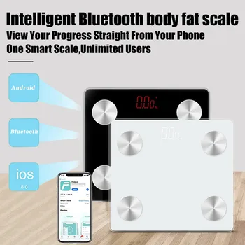 

2020 New Square Mini Portable Bluetooth Intelligent Body Fat Index Measuring Scale Intelligent Bluetooth body fat scale #YL10