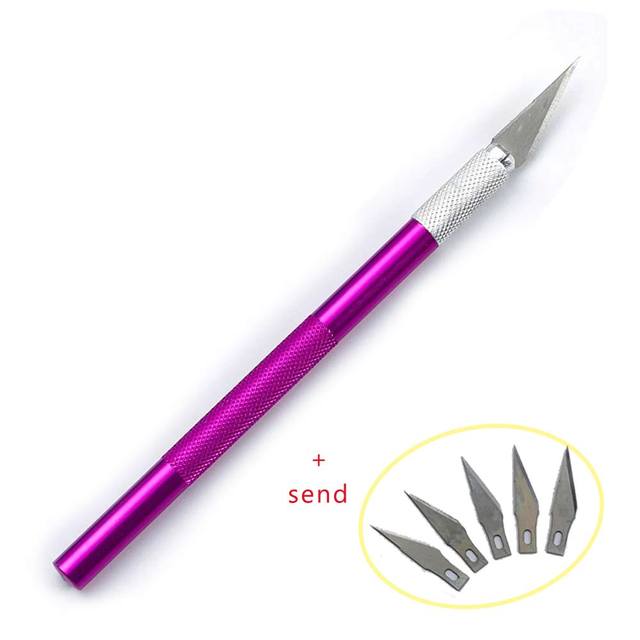 PCS Sculpture Knife And 6 Blades Engraving Craft knives /Non-slip Metal Scalpel /Hand Tool Set Cutter Carving Repairing Tools