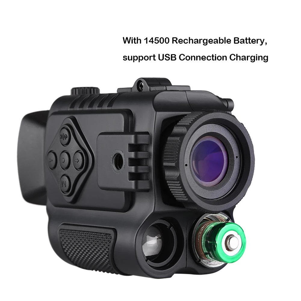 Mountable Night Vision 200m Range Hunting Rifle Helmet Cameras