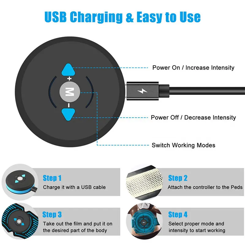 USB тренажер для электростимуляции 8 шт.|Ролики пресса| |
