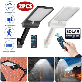 

1000LM Remote Control Upgraded 56LEDs Solar Light PIR Motion Sensor IP65 Outdoor Solar Wall Street Light Waterproof Lamp