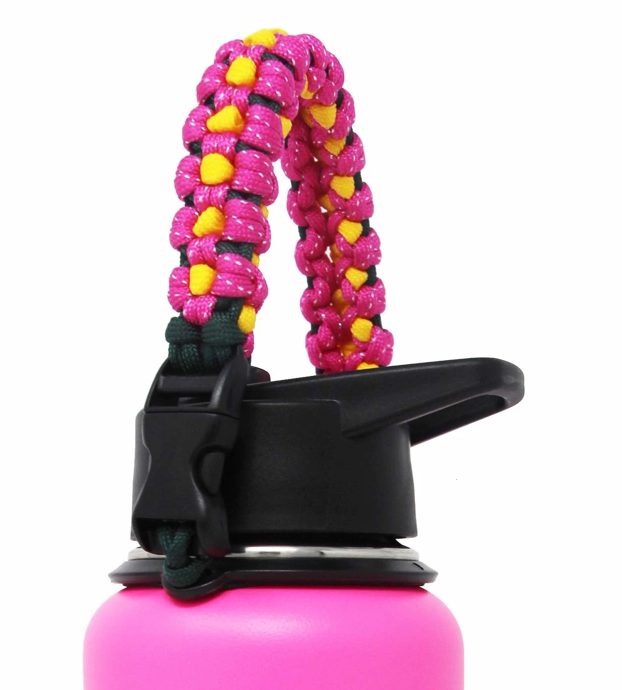 

Paracord Handle Compatible with Hydro Flask Wide Mouth Bottle - Durable Carrier, Secure Accessories, Survival Strap