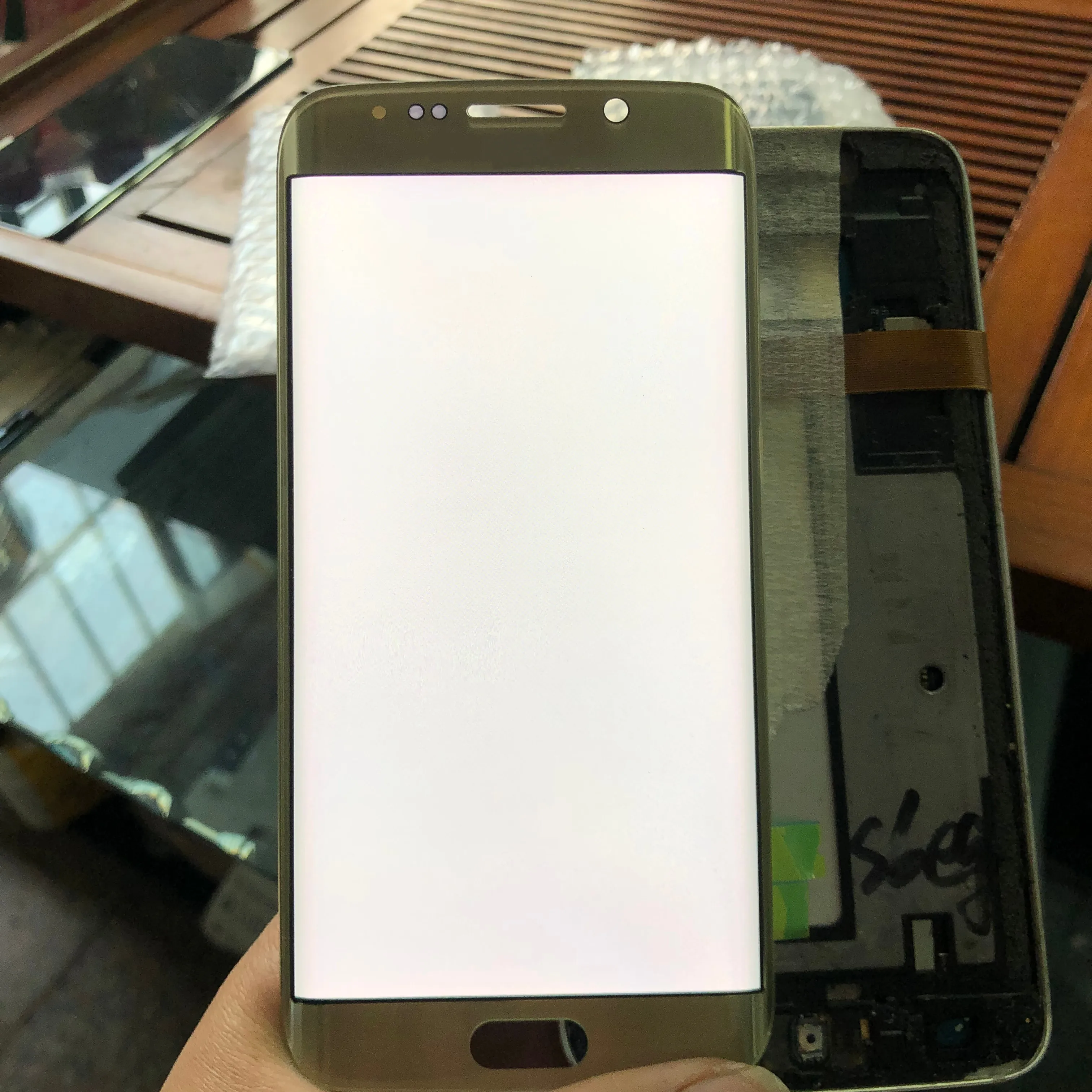 Для SAMSUNG Galaxy S6 edge G925 SM-G925F 5 1 'оригинальный Amoled ЖК-дисплей и сенсорный экран