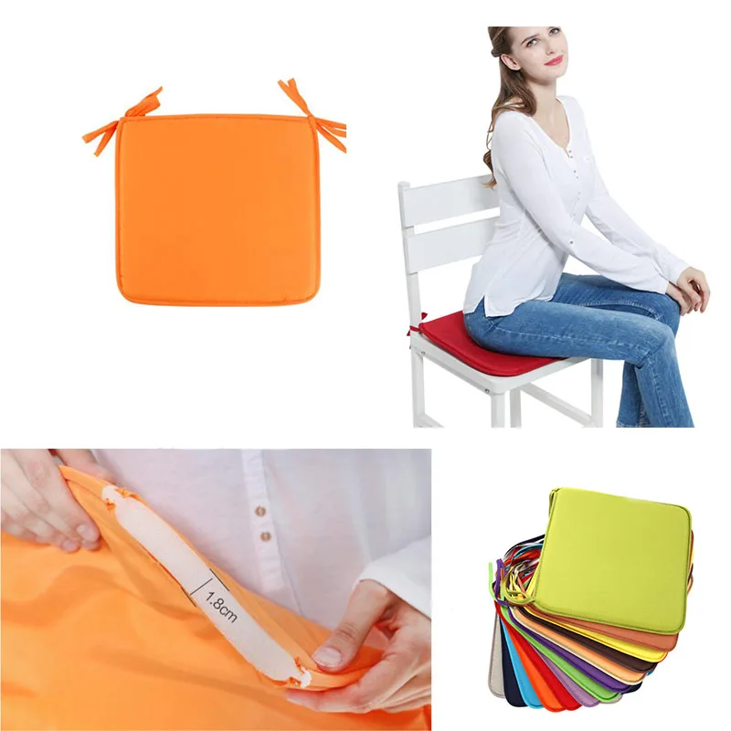 

Seat Cushion Soft Chair Cushions Pillow For Office Padchair Square Seat Pad Non-slip Sofa Home Roon Decorative Supplies 40*40cm