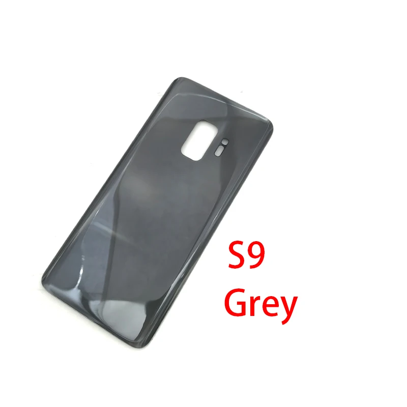S9 Grey Новое заднее стекло для samsung Galaxy S9 G960F S9 Plus G965F, задняя крышка, запасные части - Цвет: S9 Grey