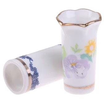 

1pc Dollhouse Miniatures 1:12 Mini Ceramic Pot DIY Handmade Doll House Furniture Toys Ceramic Ornament For Dollhouse Decals