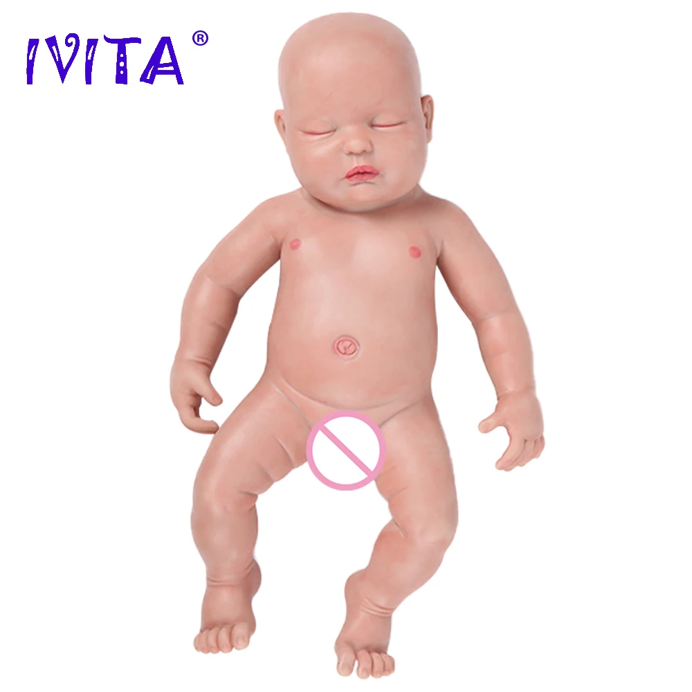 IVITA WB1510 47 см (18 5 дюйма) 3700 г силиконовые куклы Reborn реалистичные живые закрытые