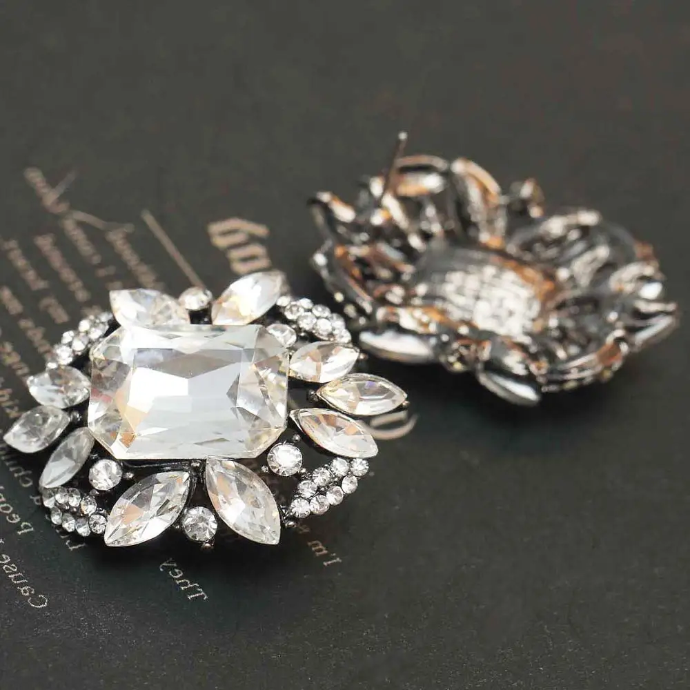 Женские металлические серьги гвоздики с кристаллами|earrings new arrival|earrings fashionwomen fashion
