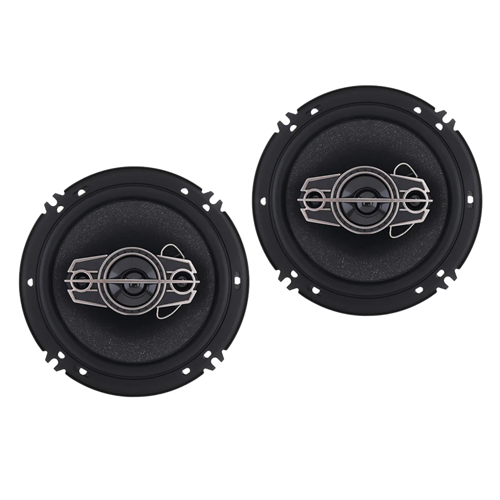 Pair Of 6.5 Inch 4 Way Car Coaxial Speaker Music Loudspeaker Easy Install