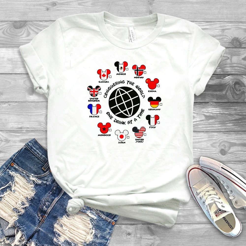 マウスmicky征服世界1時間でドリンク国シャツ飲料世界中tシャツおかしい休暇tシャツ T Shirts Aliexpress