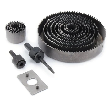 

PVC Plasterboard Drilling Decoration Woodworking Hole Punch Set Downlight Thin Wood Board Tools-16 Pieces