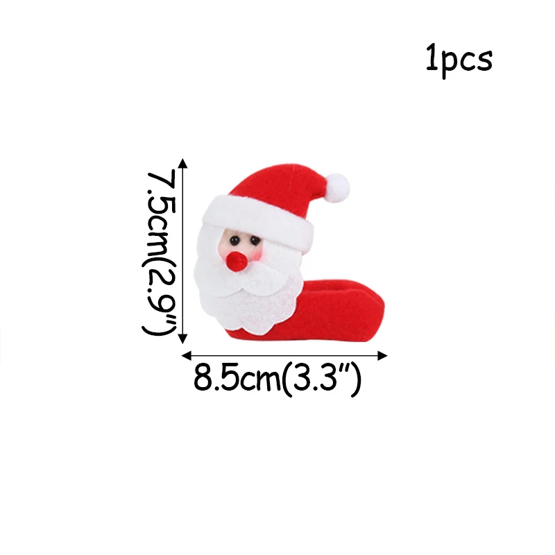 Santa Claus 1 шт Рождественская чашка кольцо Рождественский бокал для вина чашка украшение Navidad Новогодние рождественские украшения для дома Вечерние - Цвет: Santa Claus