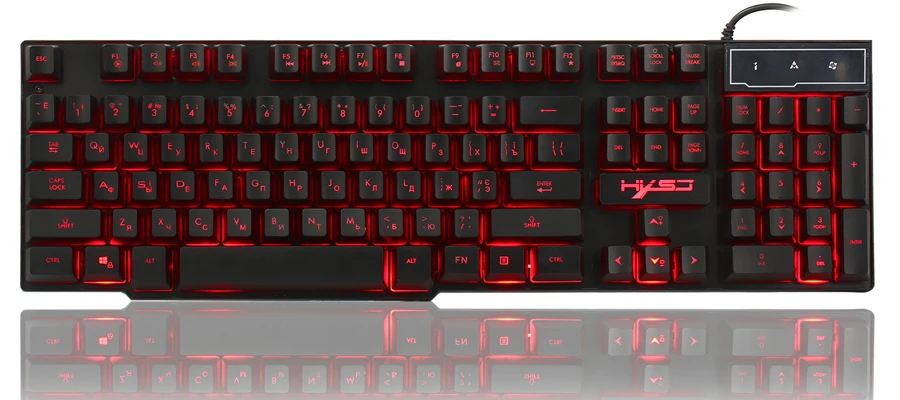 Русская клавиатура Проводная клавиатура игровая Подсветка RGB RU+ EN клавиатуры геймерская клавиатура Механическая на ощупь для ПК компьютера