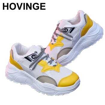

HOVINGE Women Sneakers Autumn Fashion Casual Shoes Woman Comfortable Breathable Flats Female Platform Sneakers