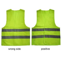 XL XXL XXXL Reflective Fluorescent Vest Yellow Orange Color Outdoor Safety Clothing Running Ventilate Safe High Visibility