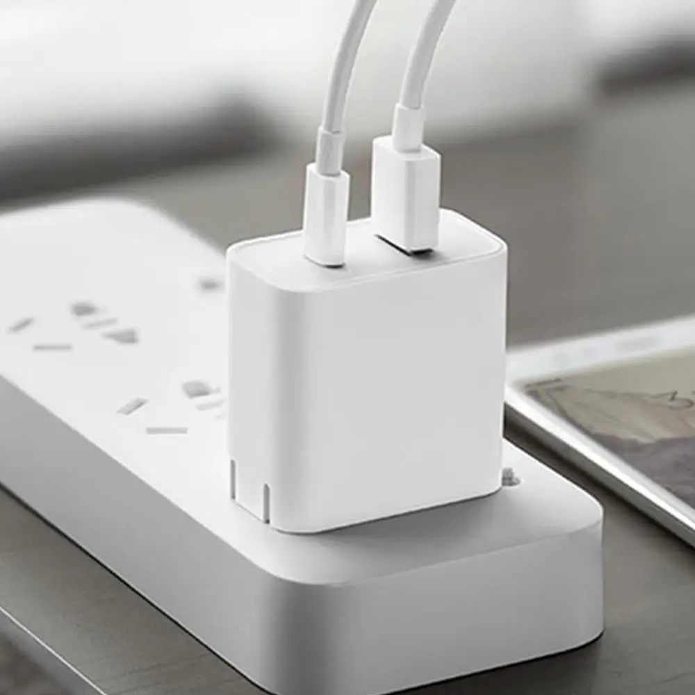 Xiaomi USB зарядное устройство 1A1C 30 Вт(макс) умный выход PD 2,0 QC 3,0 Быстрая зарядка type-C 5V = 3A 9V = 3A 15V = 2A 12V = 2.25A type-A