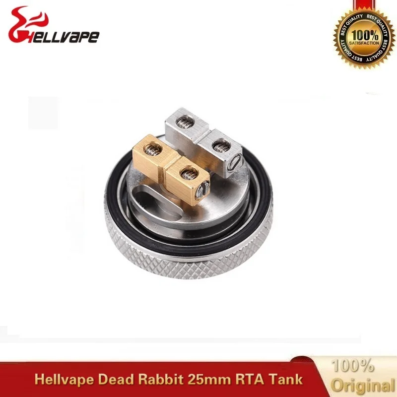  Hellvape Dead Rabbit 25mm RTA Vape Tank 4.5ML Atomizer With Resin Driptip Single Dual Coil Rebuild 