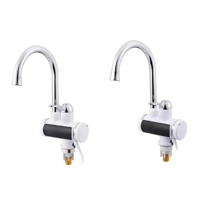 220V Electric Kitchen Water Heater Tap Instant Hot Water Faucet Heater Cold Heating Faucet Tankless Instantaneous Water Heater