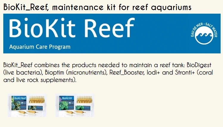 PRODIBIO биокит риф Ремонтный комплект для рифовых аквариумов BioDigest, biopim, Reef Booster, Iodi+ и Stronti