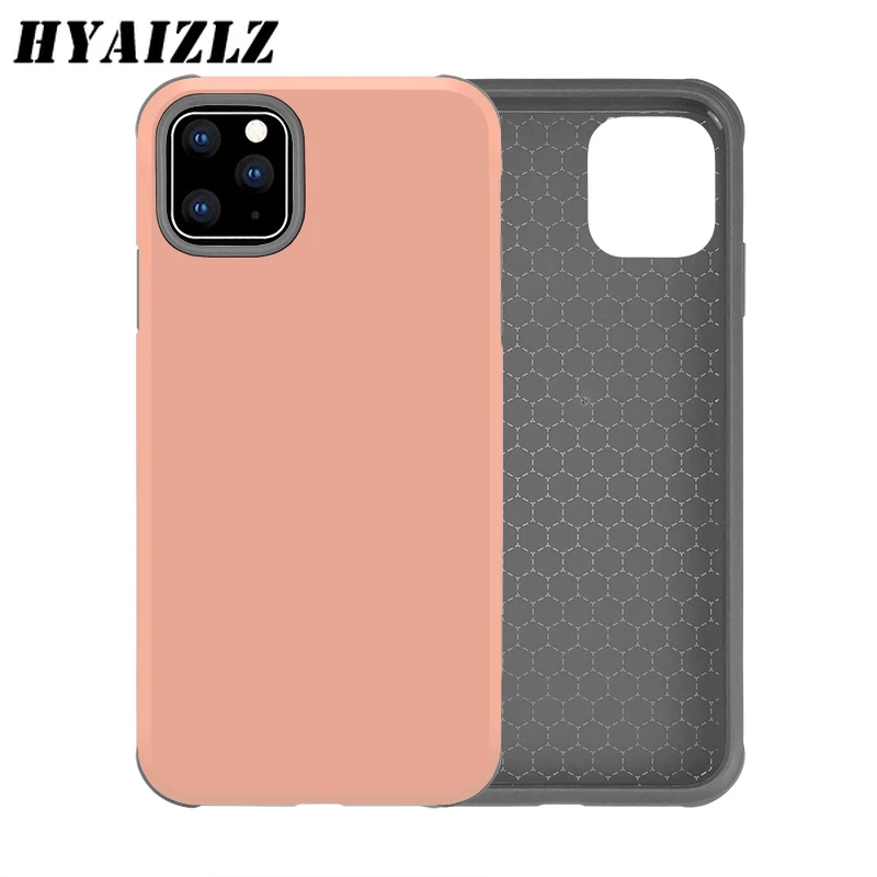Ударопрочный бампер Coque для iPhone 11 Pro Max XS XR X XsMax 6 7 8 Plus TPU PC 2 в 1 чехол сверхмощная