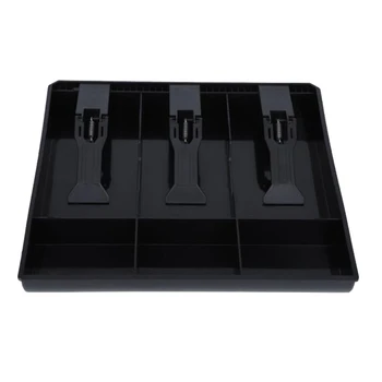 

Money Cash Coin Register Insert Tray Replacement Cashier Drawer Storage Register Tray Box Classify Store Black