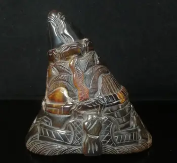 

Collection of antique natural sculpture Tibetan rhinoceros horn ornaments