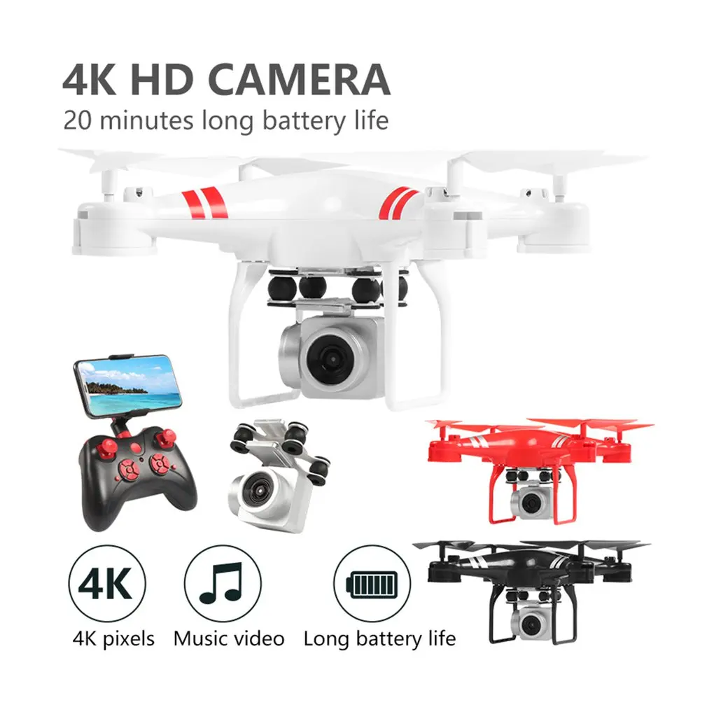 Дрон KY101D 4K RC вертолет с HD wifi FPV 16MP камера 2,4G 4 оси RC Квадрокоптеры дроны 22 минуты долгий Летающий Дрон