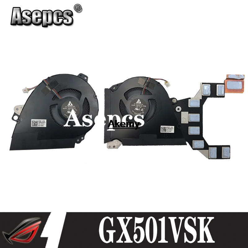 Новый ноутбук процессор/GPU охлаждения радиатора Вентилятор Для For Asus ROG zephyрус GX501V
