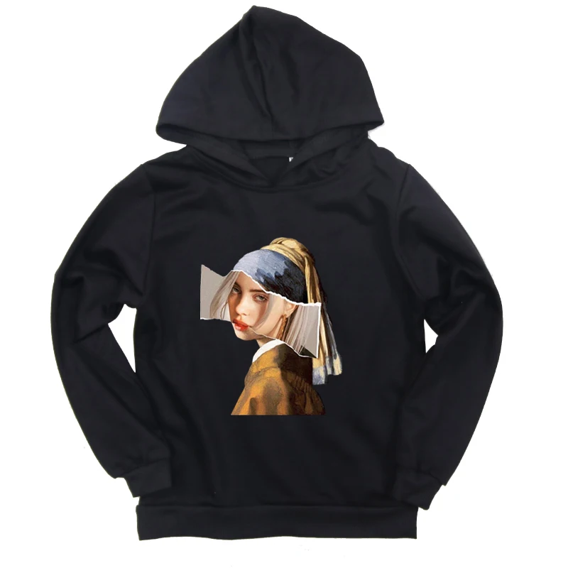 Hoodies 5 Новинка года; толстовки с капюшоном с принтом «Билли эйлиш»; Толстовка для маленьких мальчиков и девочек; хлопковый спортивный свитер с капюшоном для подростков; сезон весна-осень - Цвет: Hoodies 5