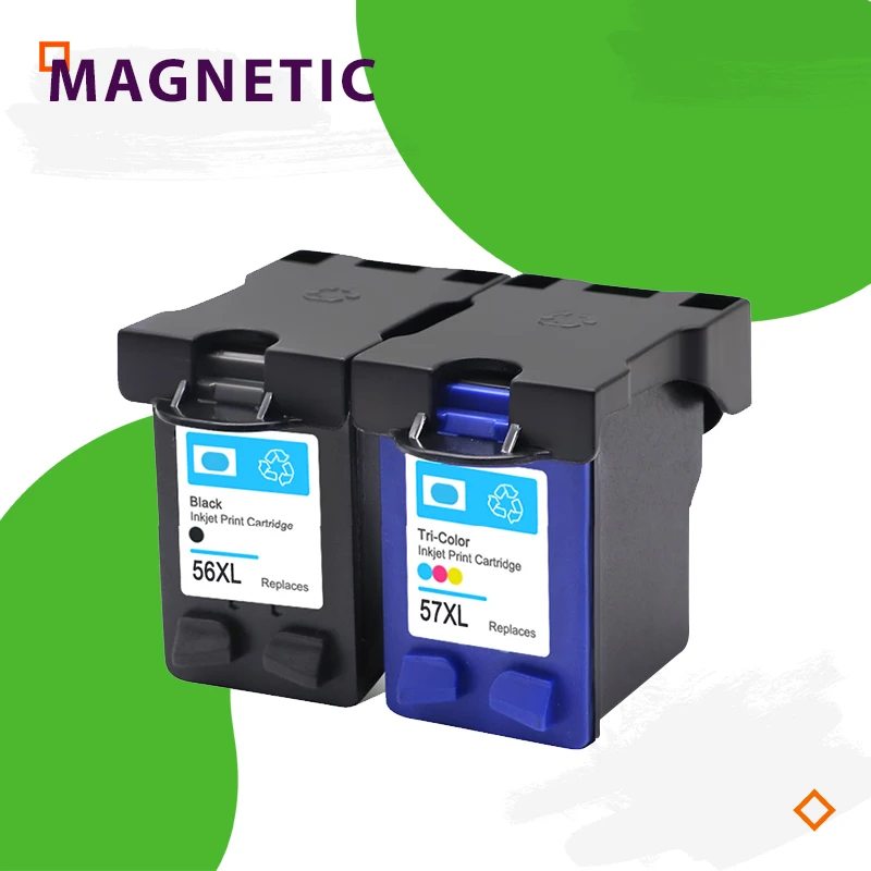 2 шт. картридж для принтера HP56 57 Deskjet 5150 450CI 5550 5650 7760 9650 PSC 1315 1350 2110 2210 2410 56|ink