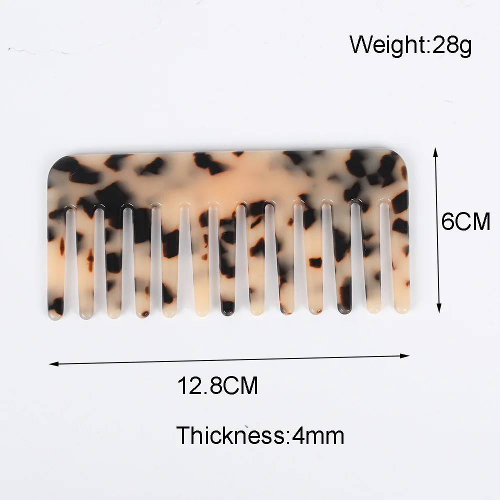 

Fashion Acetate Acrylic Tortoiseshell Hair Combs Anti-static Massage Care Hair Brush Women Girls Hairdressing Hair Styling Tool