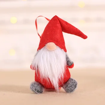 

Hanging Ornament Doll Holiday Red&White Stores Offices Hotels Supplies