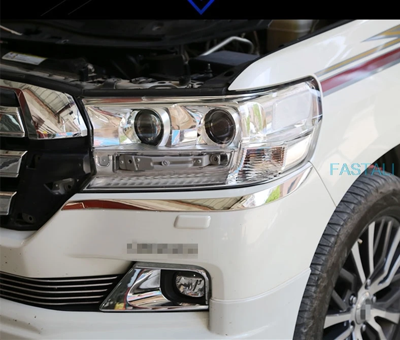 Для TOYTA LAND CRUISER LC200- фары для бровей Веки аксессуары передняя фара брови аксессуары для стайлинга автомобилей