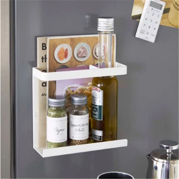 

Side-mounted Magnet Refrigerator Storage Rack Kitchen Spice Bottle Storage Fridge Wall Hanging Rack Bathroom Shelf Organizer