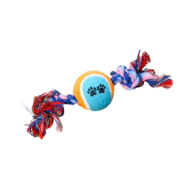 Pet Interactive Playing Throwing Ball Toy Dog Molar Chew Bite-resistant Toy Exercise Ball 1pcs - Color: A